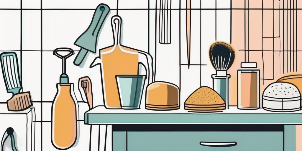Various tools such as a scraper