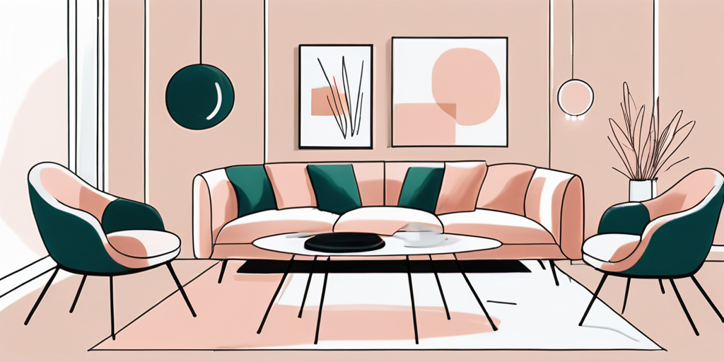 A modern italian interior design scene