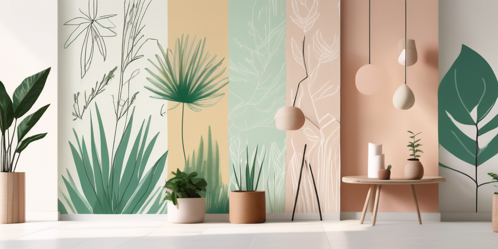Various types of eco-friendly and sustainable wallpaper options