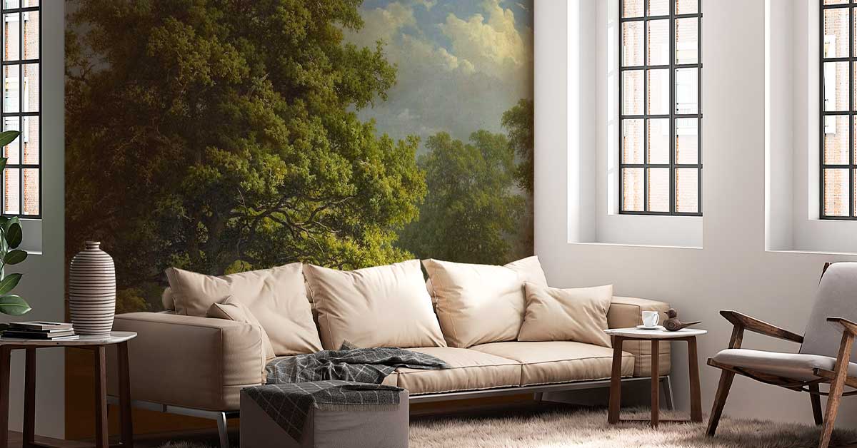 Carta da parati fotografica con dipinti