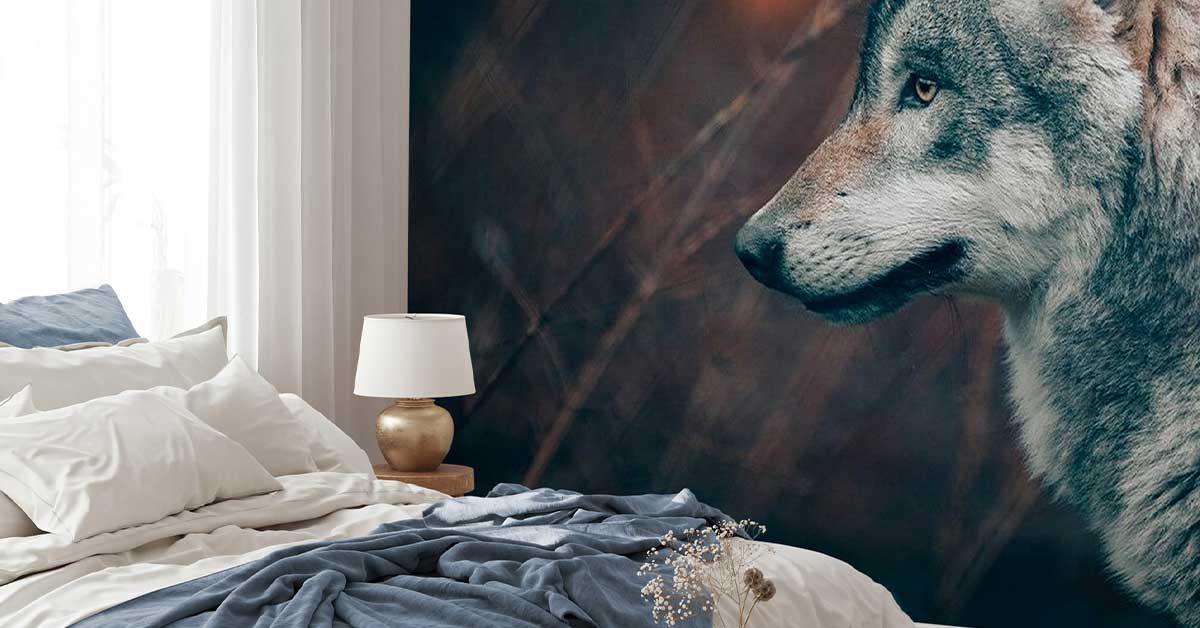 Carta da parati con animali selvatici