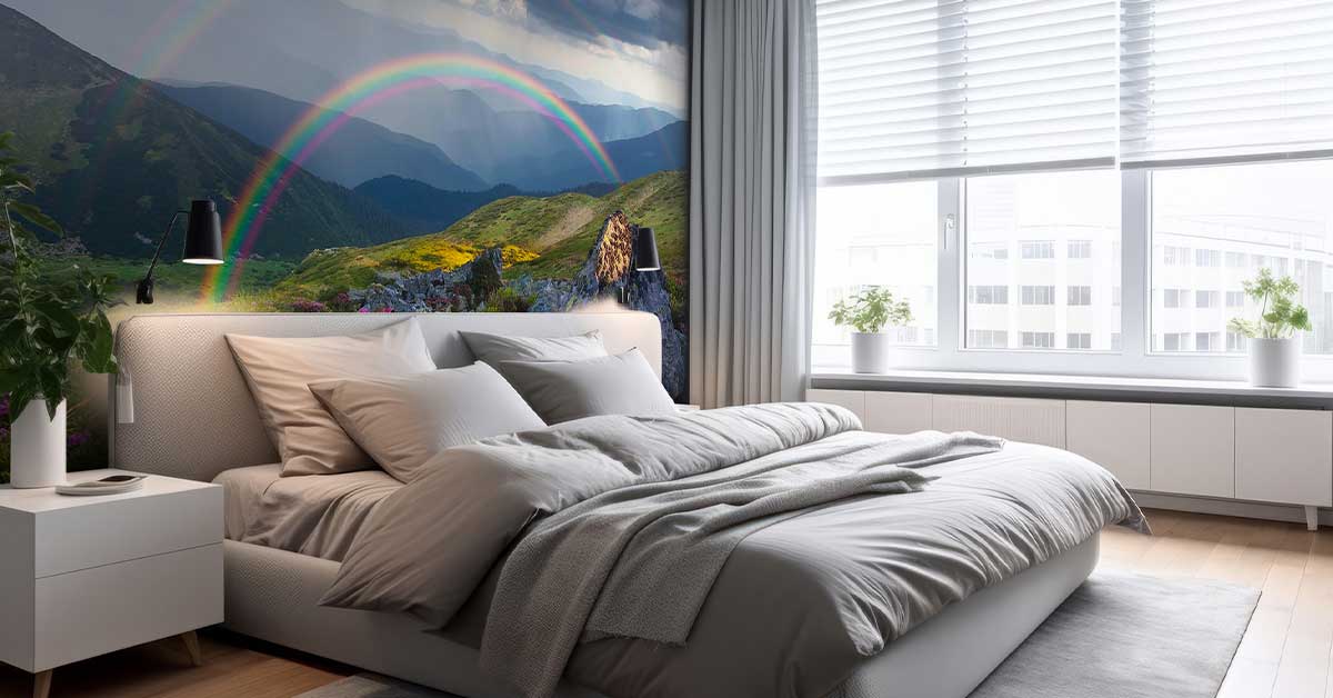 Arcobaleni su sfondo fotografico