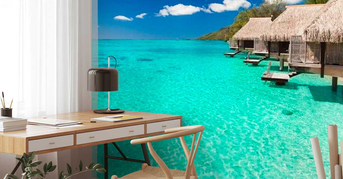 Carta da parati fotografica con mari e oceani