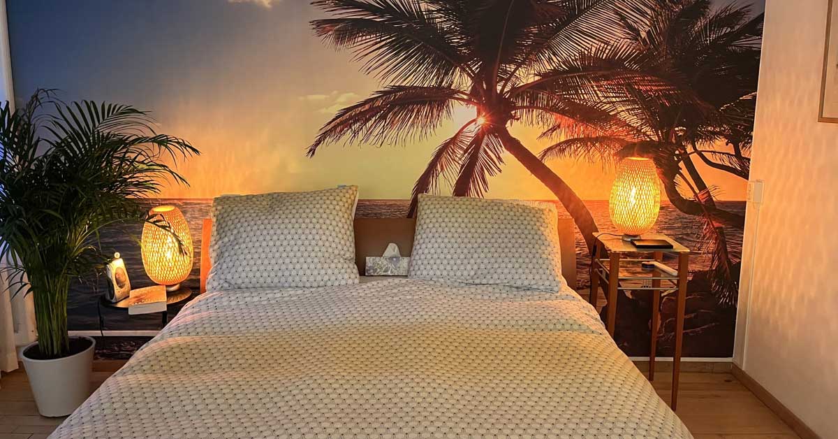 Carta da parati fotografica con palme