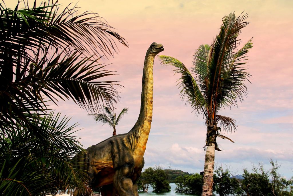 Foto carta da parati dinosauro