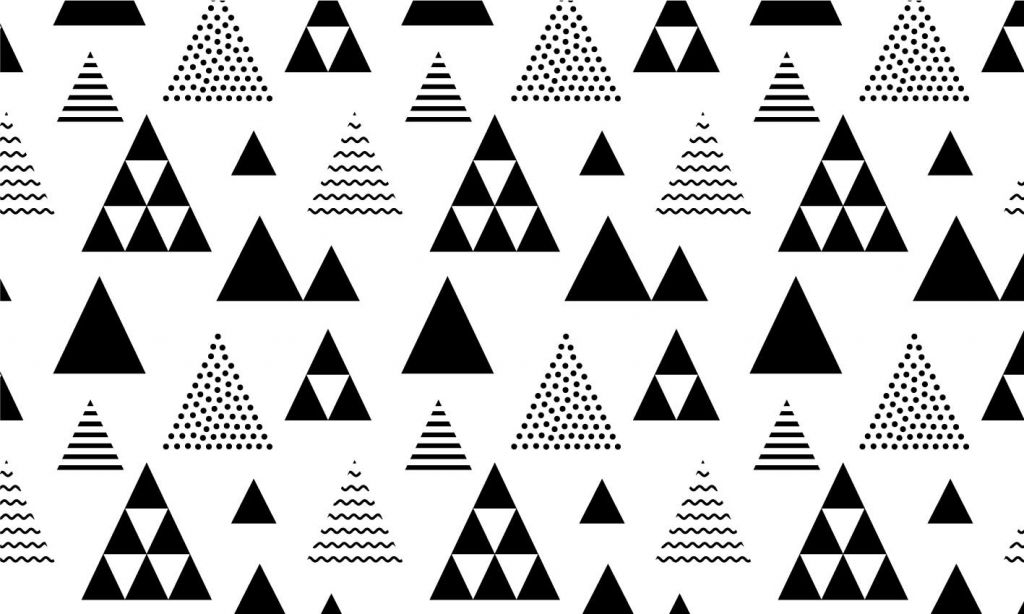 Triangoli in bianco e nero