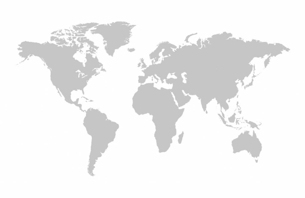 Grigio mappa del mondo