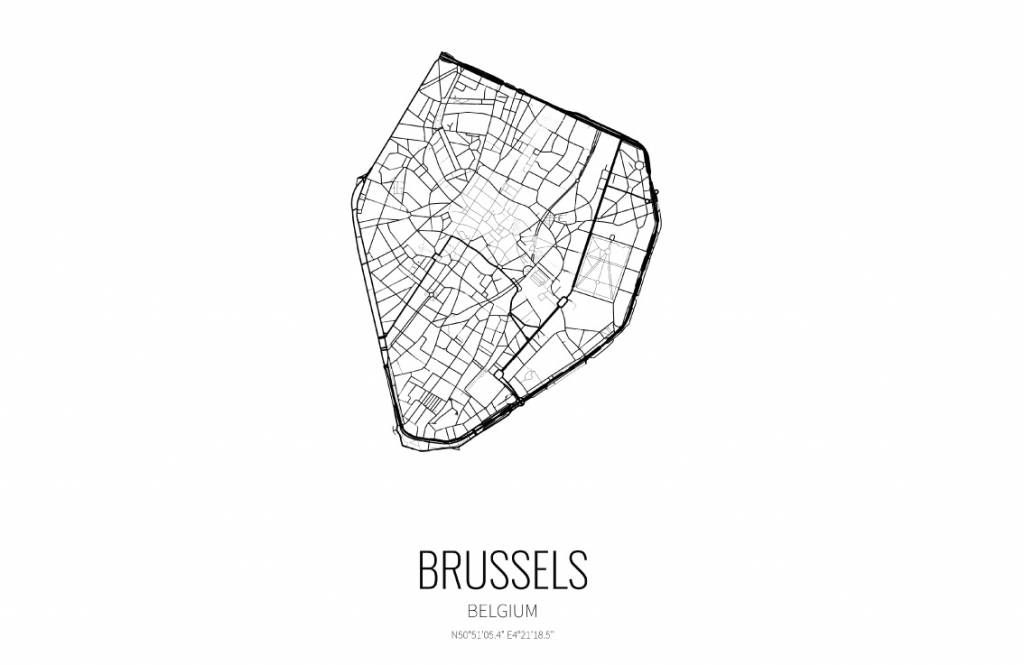 Mappa unica di Bruxelles
