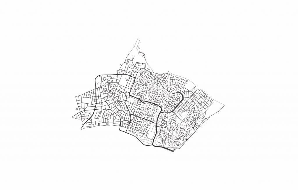 Mappa delle case, bianco 