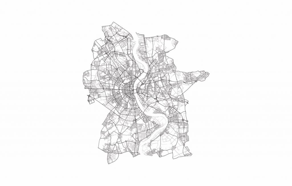 Mappa di Colonia, bianco