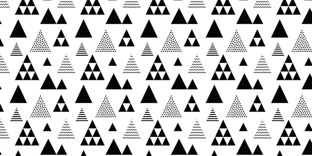 Triangoli in bianco e nero