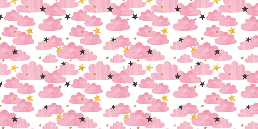 Nuvole acquerellate, rosa