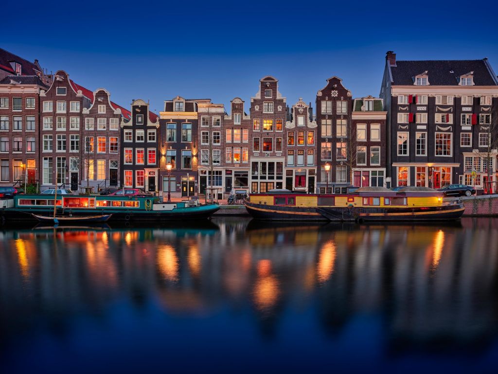 Case sul canale Amsterdam