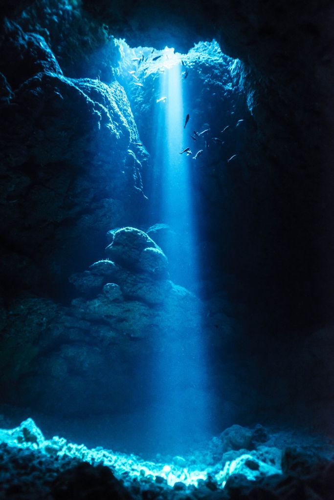 Luce in una grotta