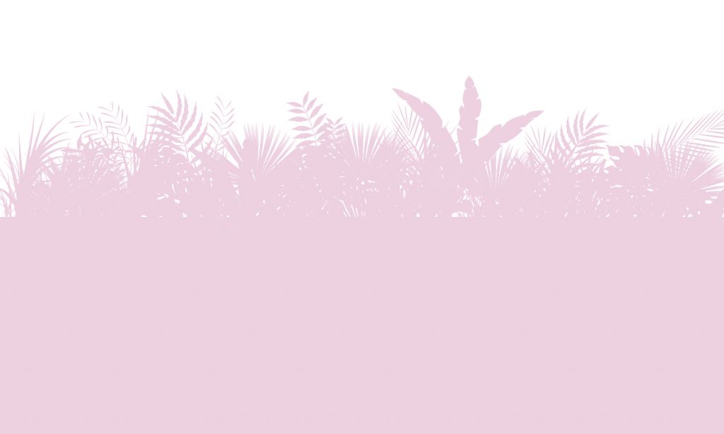 Sagome di foglie di palma, rosa