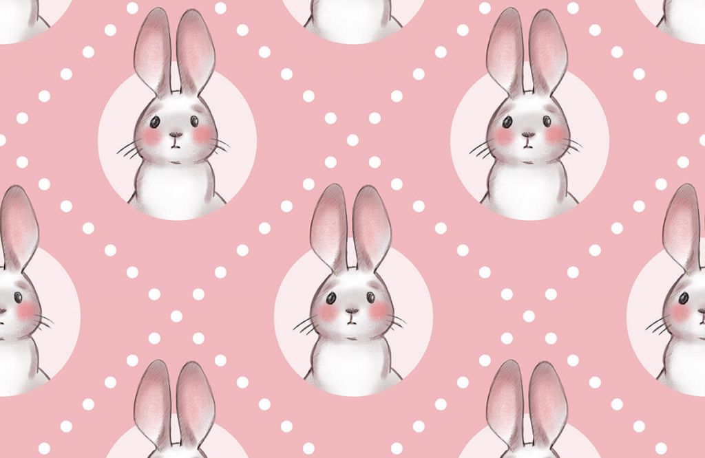 Modello di coniglio rosa