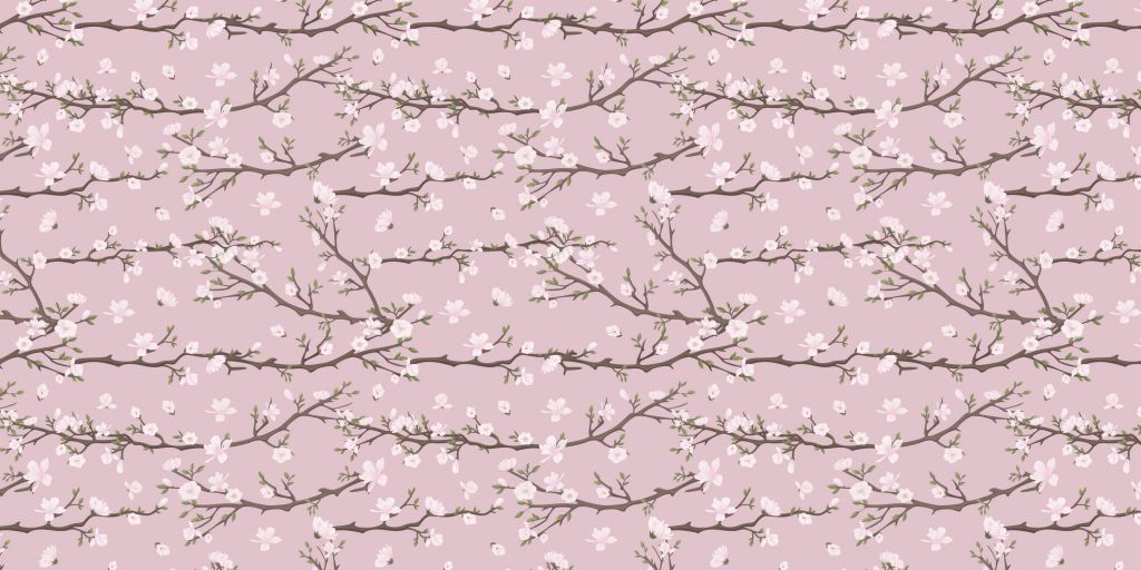 Rami di primavera rosa