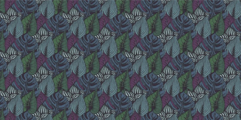 Modello di foglia tropicale