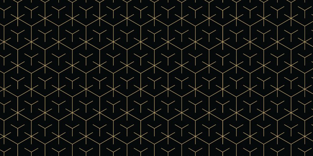 Esagoni geometrici, nero