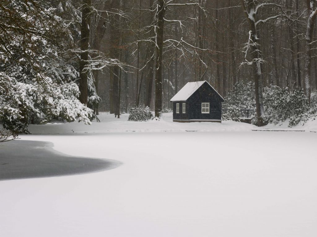 Cottage nella neve