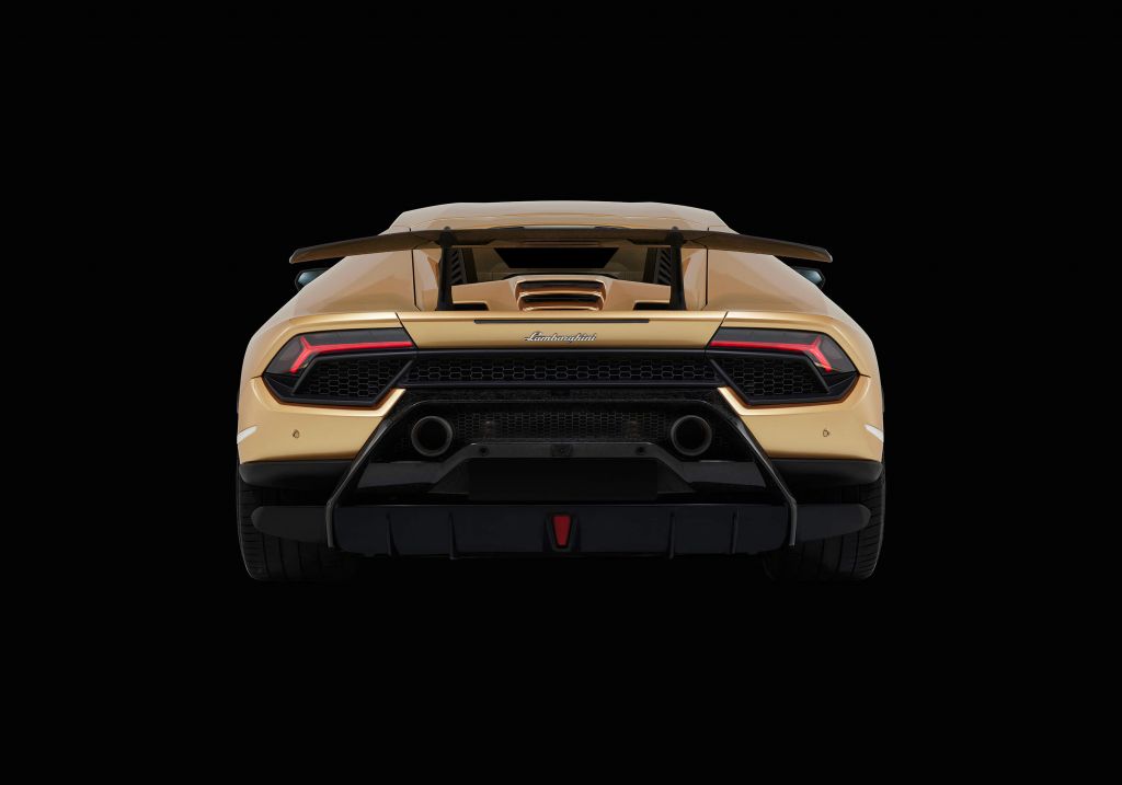 Lamborghini Huracán - Parte posteriore, nero