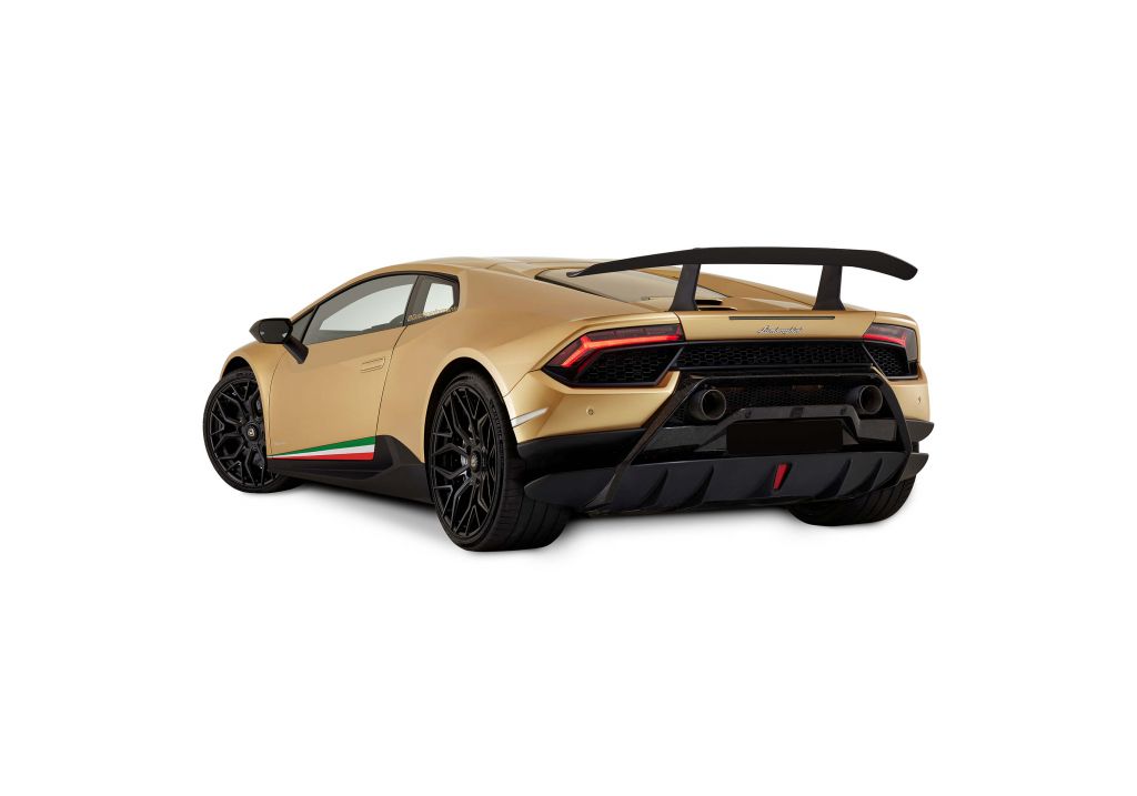 Lamborghini Huracán - Lato posteriore sinistro, bianco