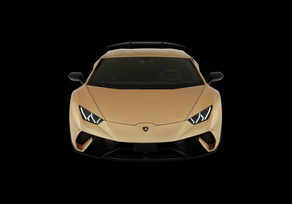Lamborghini Huracán - Fronte dall'alto, nero