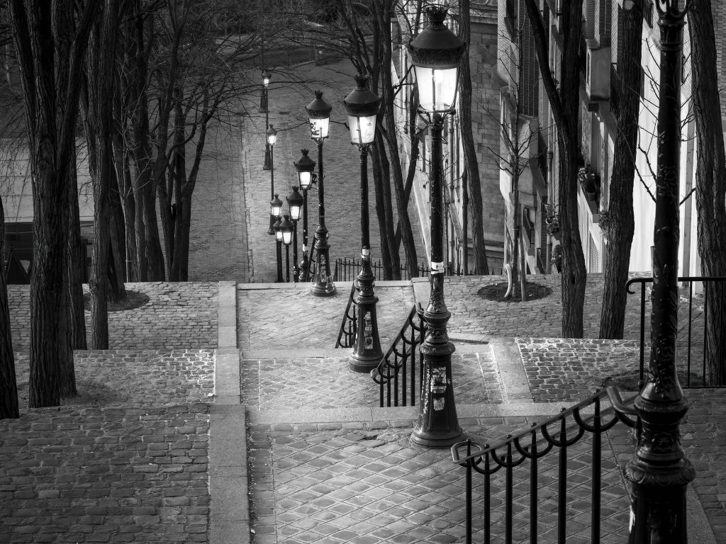 Serata tranquilla a Montmartre