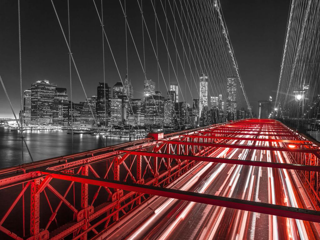 Ponte rosso di Brooklyn