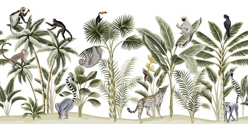 Stampa animale tropicale
