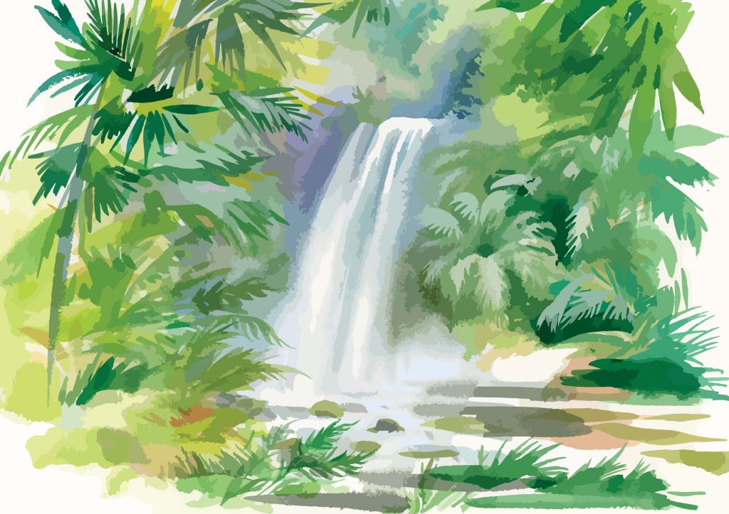 Illustrazione della cascata