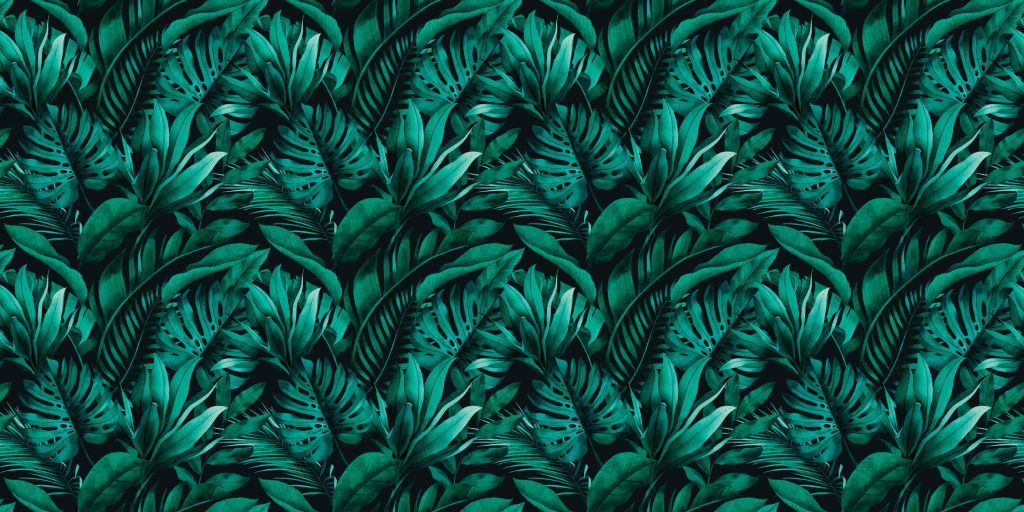 Diverse foglie verdi