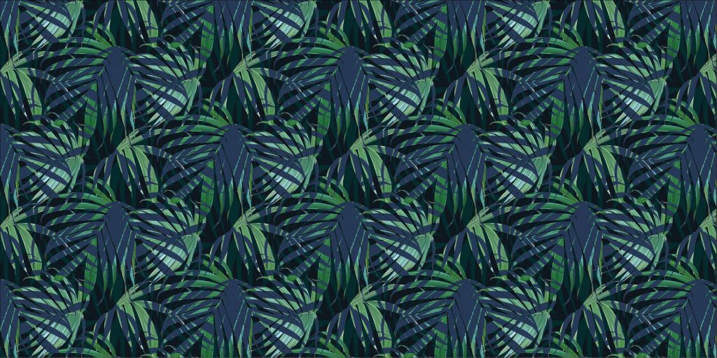 Foglie di palma verdi