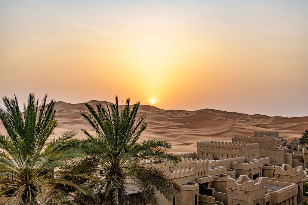 Abu Dhabi al tramonto