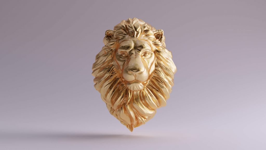 Un leone 3D