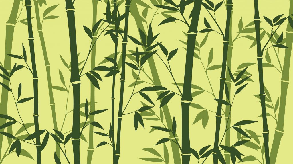 Illustrazione della foresta di bambù