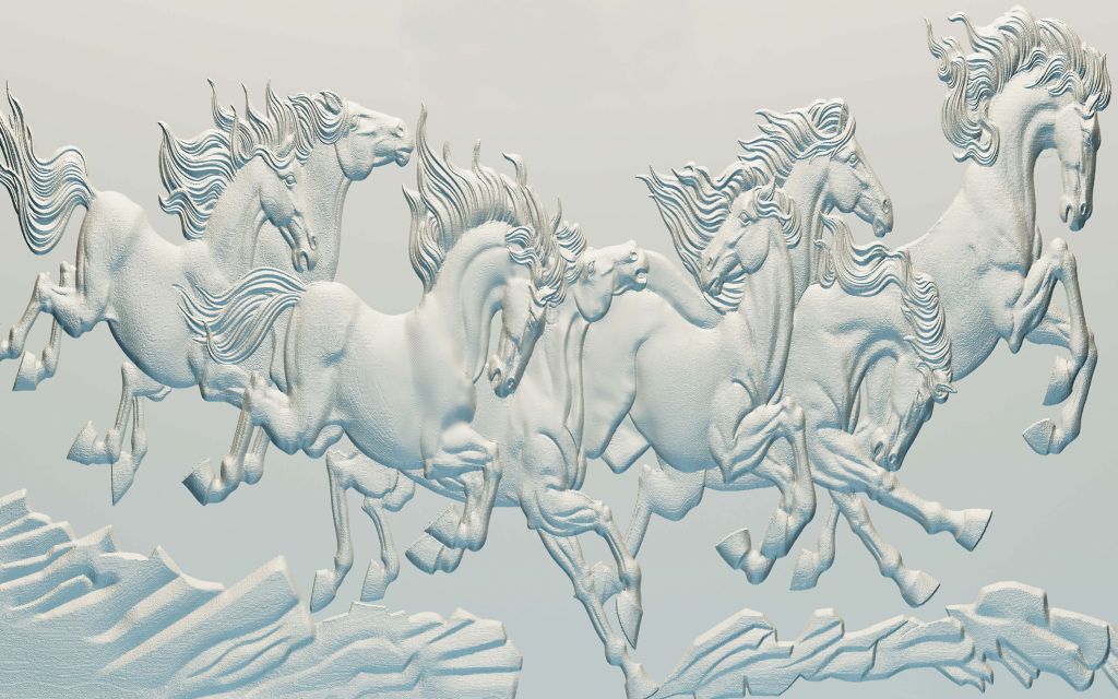Illustrazione cavallo 3D