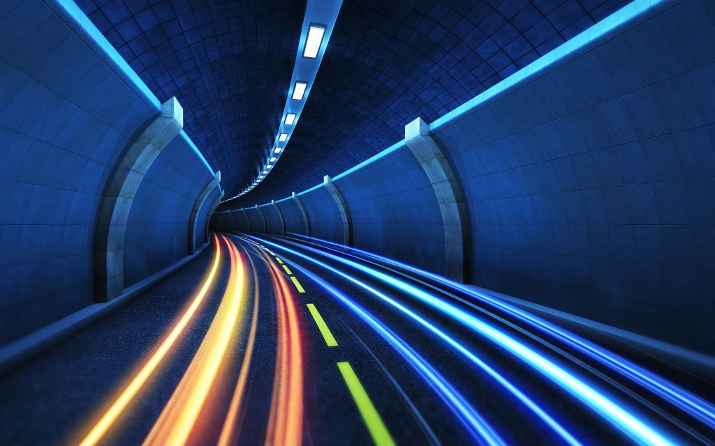 Tunnel colorato