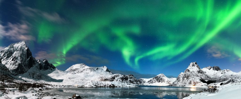 Aurora boreale in Norvegia