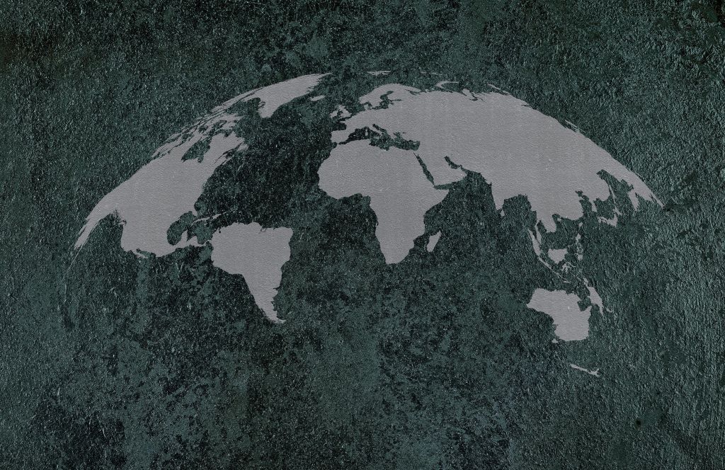 Mappa del mondo con texture