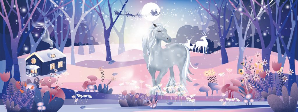 Unicorno nella neve