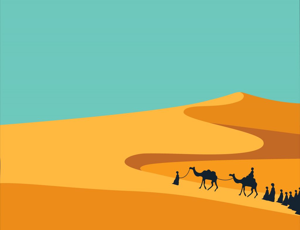 Persone nel deserto