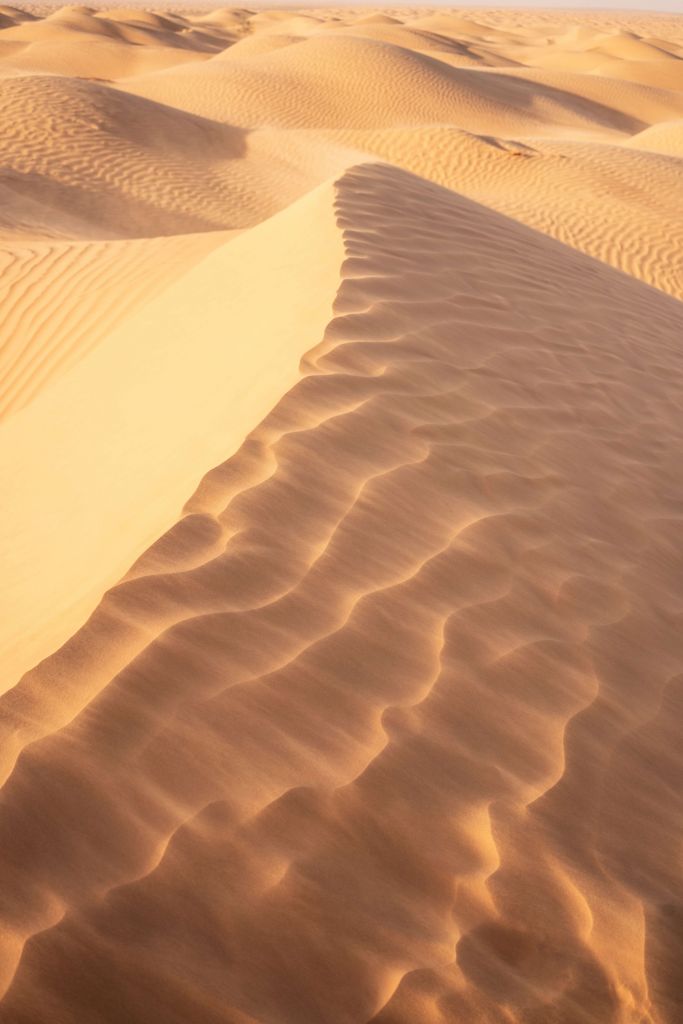 Dune di sabbia dall'alto