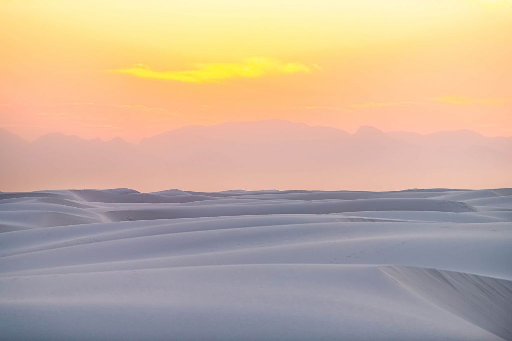 Dune di sabbia bianca