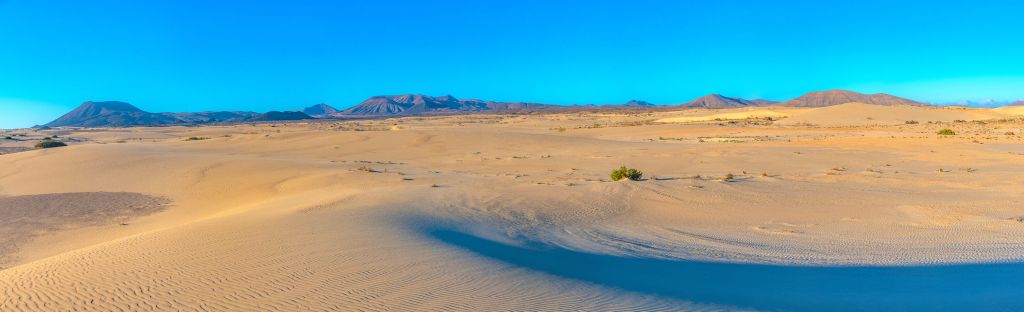 Alba alle dune di sabbia