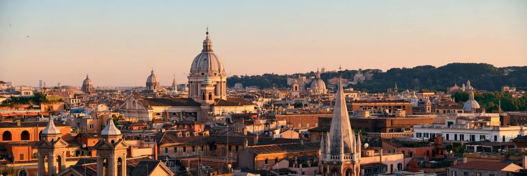 Vista sul tetto di Roma
