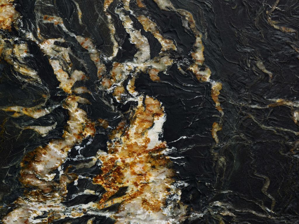 Marmo nero con struttura leggera