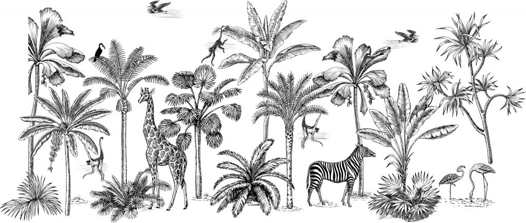 Giungla di animali tropicali