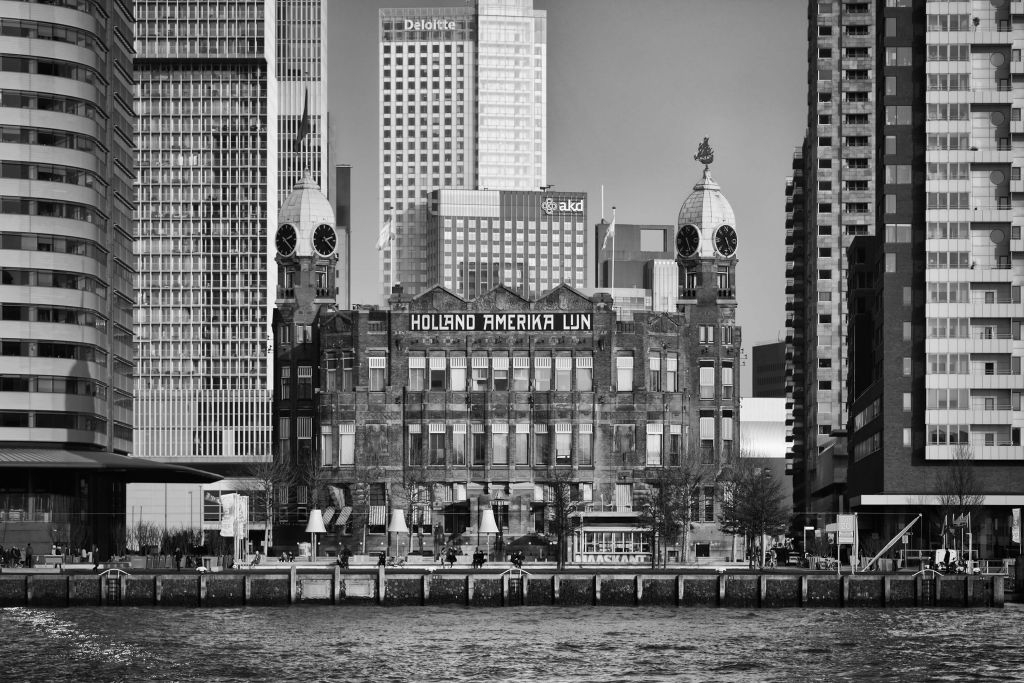 Hotel New York in bianco e nero Rotterdam 