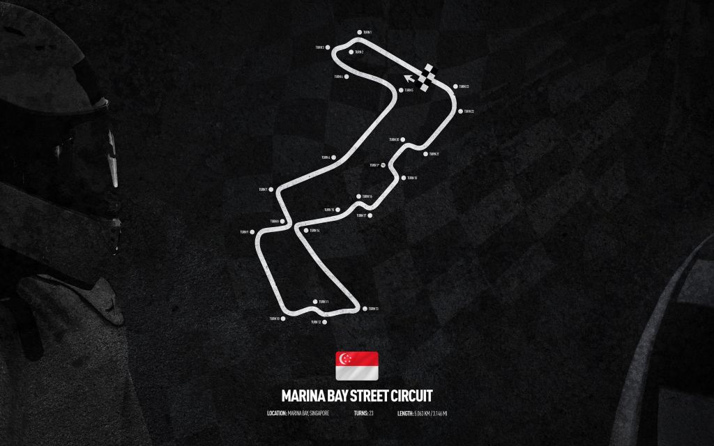 Circuito di Formule 1 - Marina Bay Street Circuit - Singapore